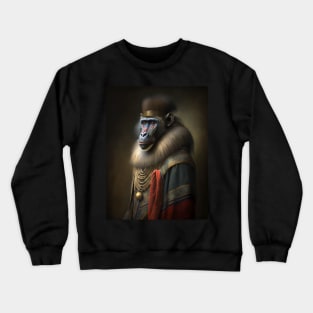 Royal Portrait of a Mandrill Crewneck Sweatshirt